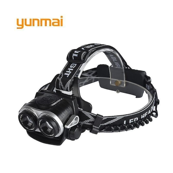 USB-drevet LED-forlygte Zoom 5000 Lumen T6 Pandebåndslampe