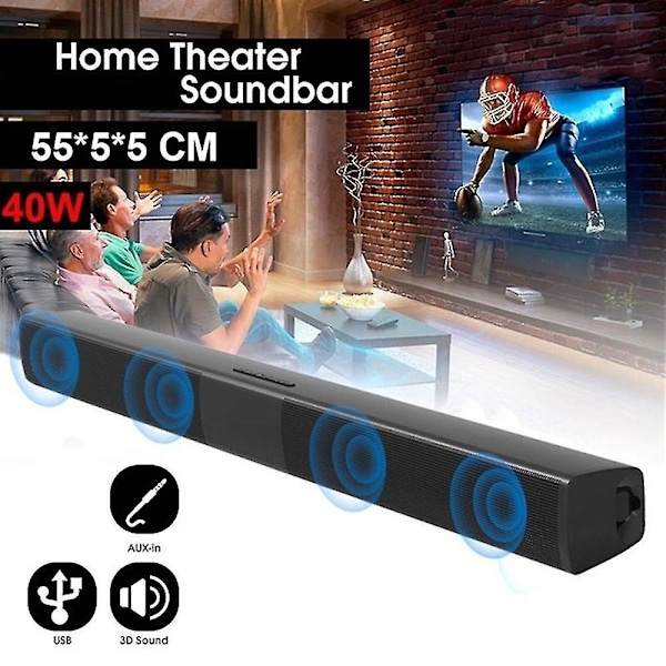 Super Power Langaton Bluetooth-Äänipalkki Kaiutin Kotiteatteri