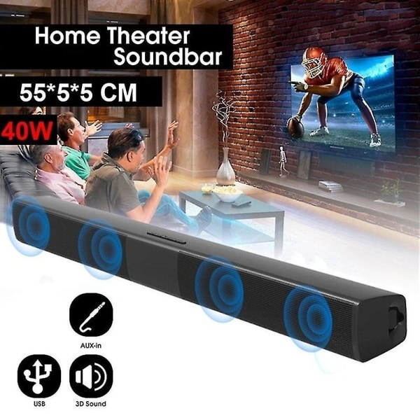 Super Power Trådlös Bluetooth Soundbar Högtalare Hemmabio