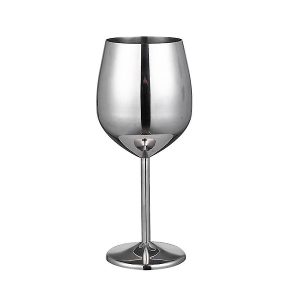 Stainless Steel Champagne Cup Wine Glass Cocktail Glass Metal Wine Glass Bar