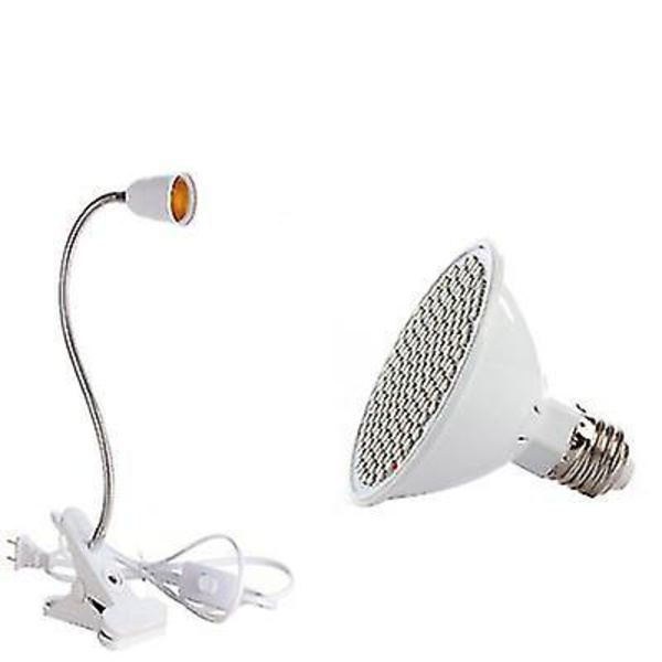 15W LED Växtlampa för inomhusbonsai, hydroponisk klämma