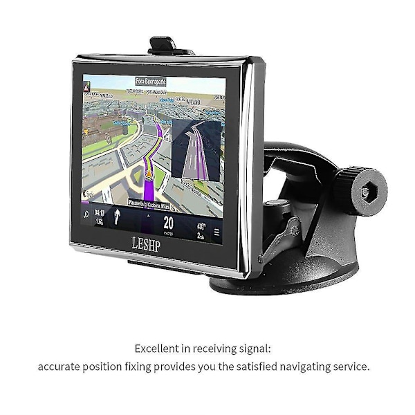 Leshp HD Bil GPS Global Positioning System Touch Nav Kort