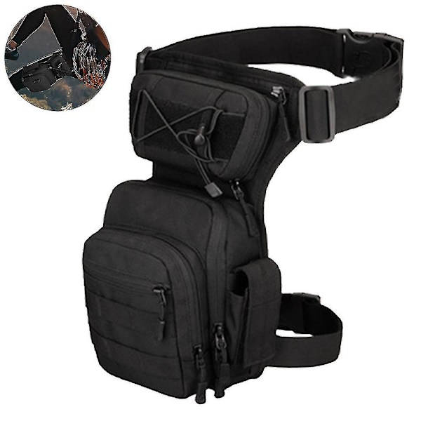 Vandafvisende Militær Taktisk Drop Leg Pouch Bag Cross Over Leg Rig Udendørs Cykling Vandreture Lårpose