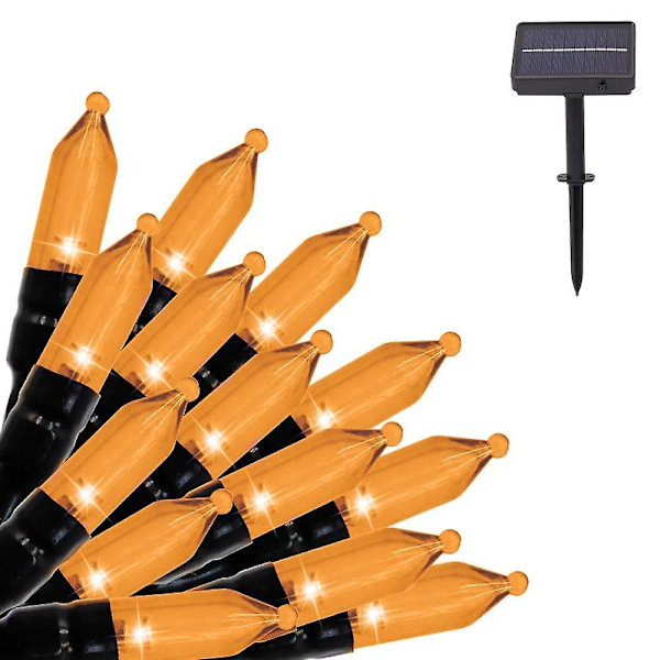 Julbelysning med solceller 12m 100LEDs Utomhusdekoration