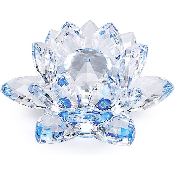 Krystal Lotusblomst, Dia 100mm(4\") - Til Hjemmedekor