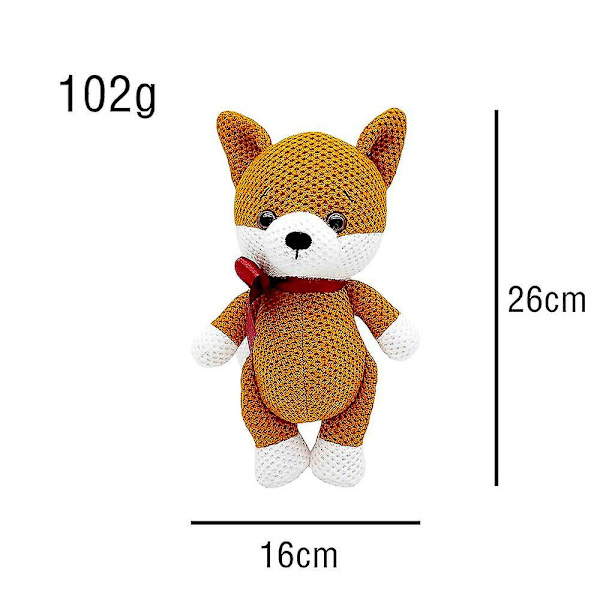 Fox Owl Strikkeplysj Myk Utstoppa Dyr Rev Plysjdukke Plysjleker For Gutter Jenter fox