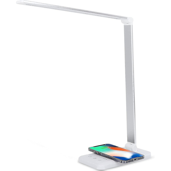 LED Skrivebordslampe med Trådløs Oplader
