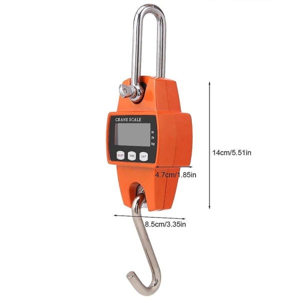 Kranvekt - Mini Bærbar Digital LCD Elektronisk Hengevekt Spillvekt Kranvekt Med