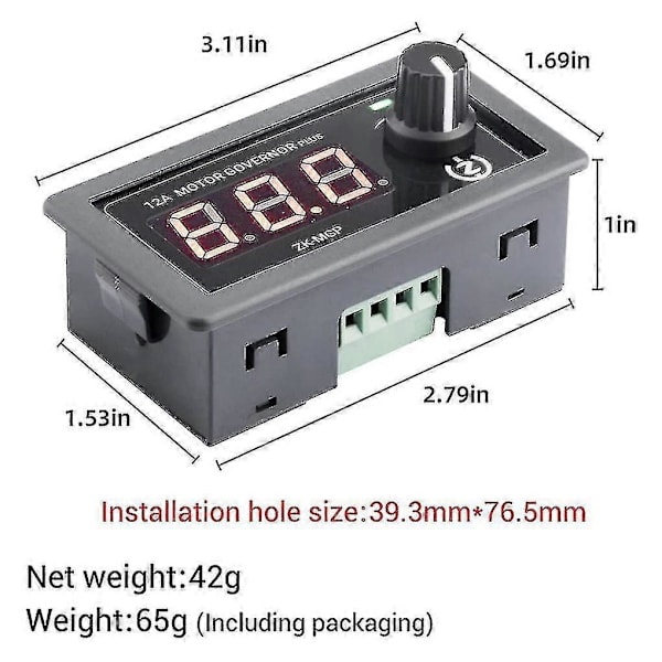 Uusi tuote Pwm Moottorin Nopeuden Ohjain Säädettävä Nopeuden Säädin Dc 5v-30v 12a 360w Mgp Moottorin Ohjain Du