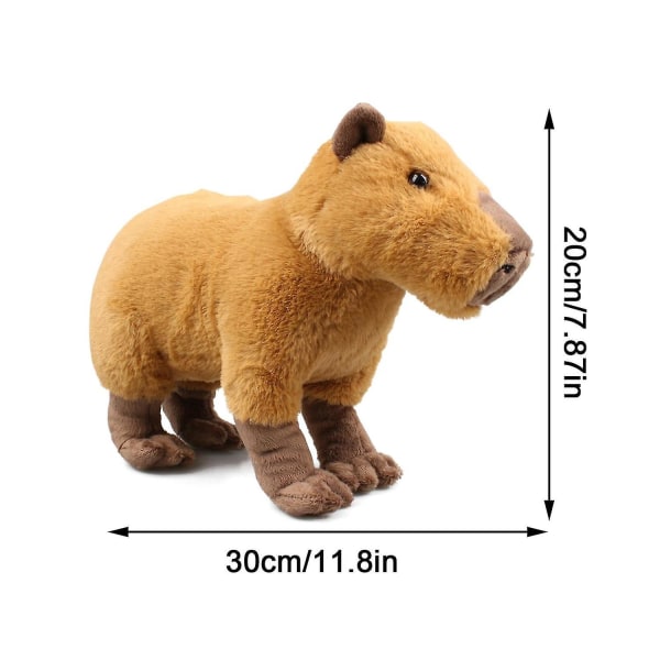 Unikt realistisk Capybara udstoppede dyr Naturlignende gnaver Capybara vægtet legetøj
