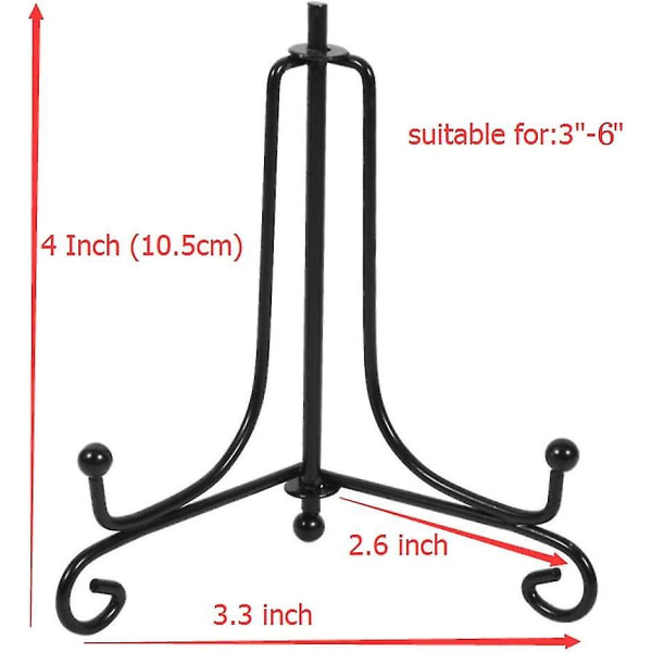 Jern Display Stativ, Sort Jern Staffeli Plade Display Fotoholder Stativ