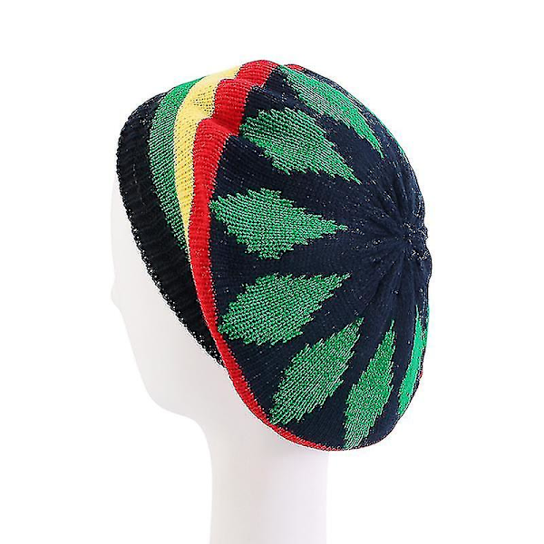 Ny dame Hip Hop flerfarget stripete caps Bob Marley Reggae mote ny ull regnbue beanie jamaicansk bonnet skullies caps