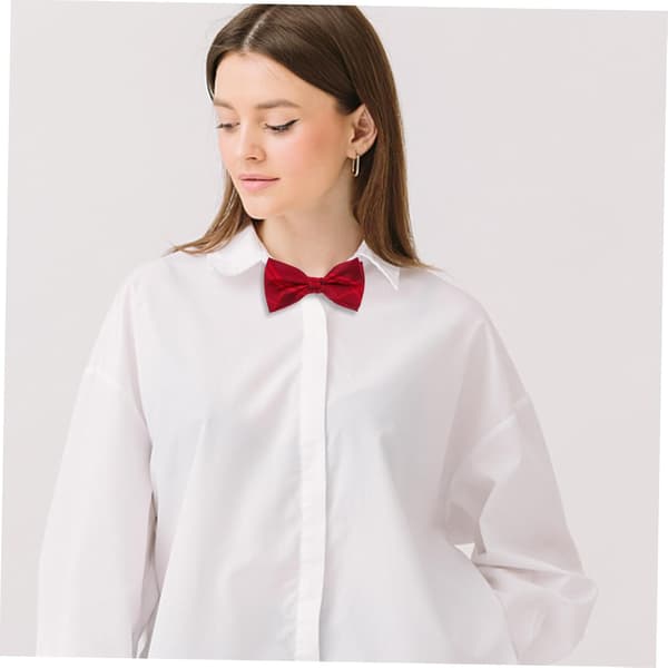 Justerbar polyester butterfly til mænd, ternet dobbelt sløjfe hals tilbehør, holdbart letvægts design