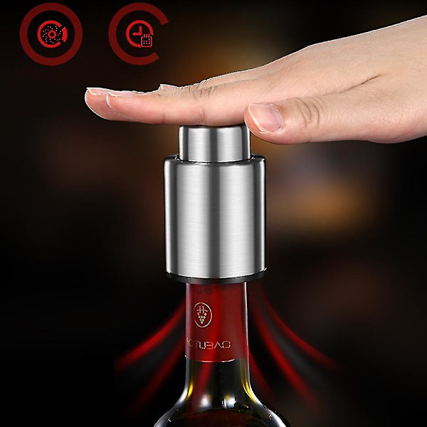 Vinstop, genanvendelige vinkorker, flaskeforsegler, vinbevarer, bedste gaver til vinelskere