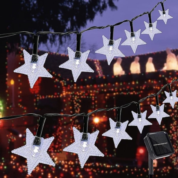 Star String Lights Solar Christmas 12m-100led 8 Modes