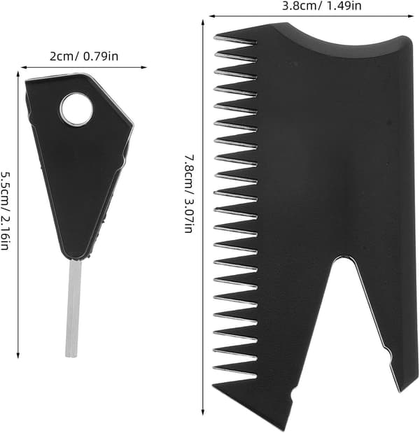 Surfbrett vokskam og finne nøkkel padlebrett voksfjerner med solid plastmateriale kompakt