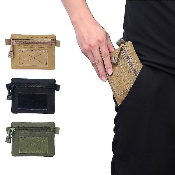 Outdoor Edc Molle Portable Wallet Card Bag Reiseglidelås Mini Tactical Bag