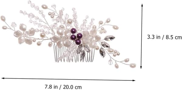Elegant brudeblomst hårkam for kvinner hårtilbehør til brudepike bryllupspynt