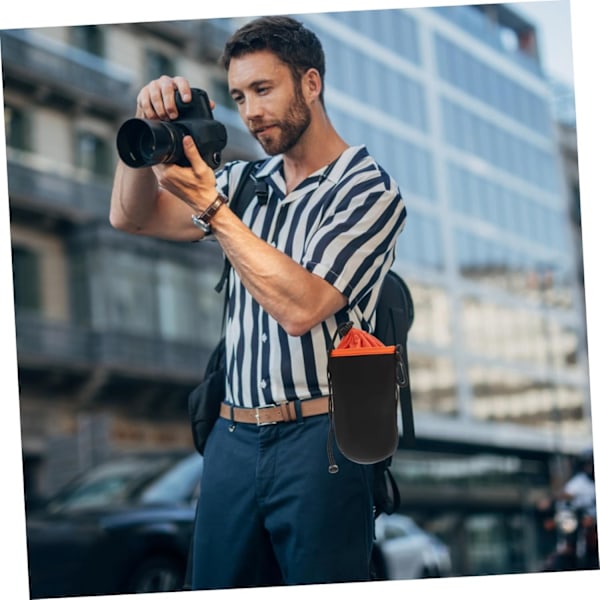 DSLR-objektiivin säilytyslaukku naisille ja miehille, kompakti kameralaukku, SLR-pussi, vedenpitävä, iskunkestävä, ulkokäyttöön ja matkoille