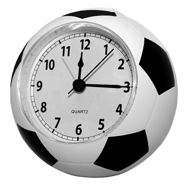 Väckarklocka Snooze Tyst Svävande Väckarklocka Bordsklocka Fotboll Väckarklockor White
