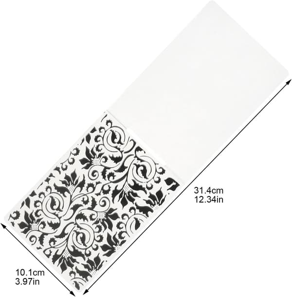5 st blommiga präglingsmappar DIY plastpräglingsstenciler scrapbookingmallar
