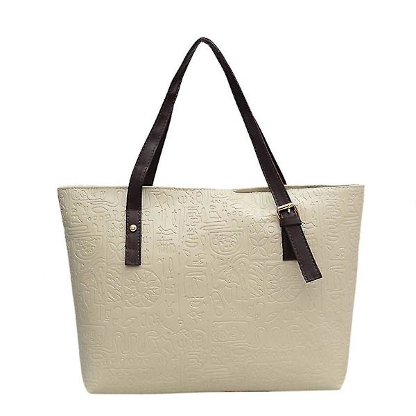 Dame Vintage Stor Veske Tote Mote Håndveske Skulder