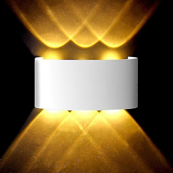 6W LED Vægslampe Vandafvisende Sconce Varmt Hvid