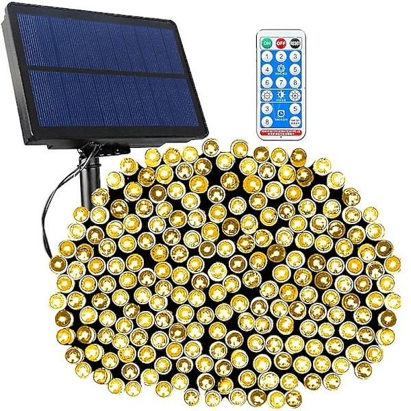 LED Solcelled Julelys Udendørs Vandafvisende 50m
