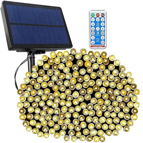 LED Solcelled Julelys Utendørs Vanntette 50m