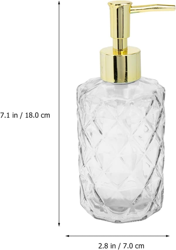 2 st schampoflaskor i glas med god lufttäthet och försegling, 330 ml vardera