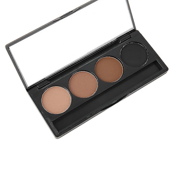 Ny 4 Farvet Øjenbryn Kagepulver Palette Langvarig