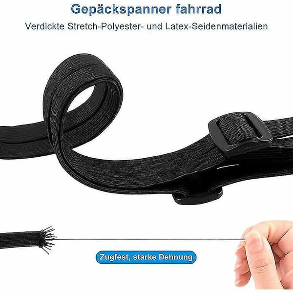 Bagagerem med Dobbelt Krog til Cykel Motorcykel, Elastisk Bagagerum