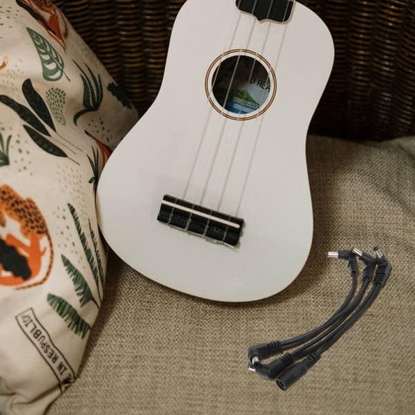 Bærbar instrumenteffektorkabel for gitarer og musikkinstrumenter