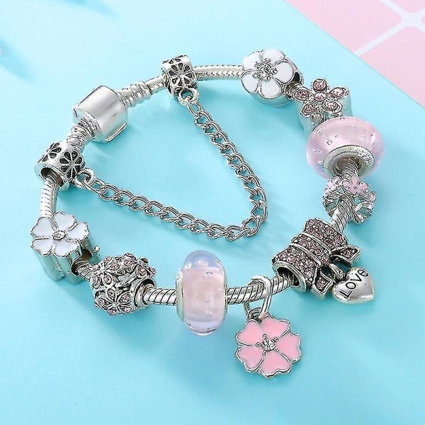 Charm Armbånd Kvinder Perle DIY Pandora Stil Smykker