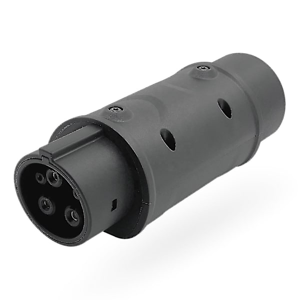 EVSE Type 2 til Type 1 EV-adapter 32A enfase Kompatibel med Type-2 lader Kompatibel elektrisk bil med Type 1 ladestikk - yuhao Dark Grey
