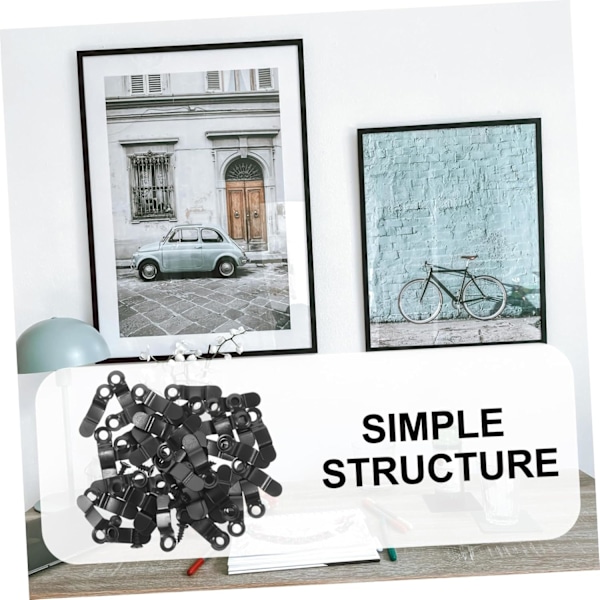 Billedramme Clips Kroge 100 stk. Billedramme Hardware Drejespænde