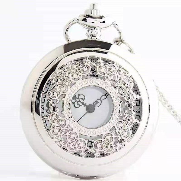 Udhullet Retro Urværk Mænds Mode Halsk Ornament Kvarts Ur Lommeur Flip Stor Lommeur Bronze