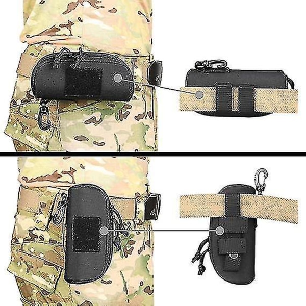 Briller Hard Case Taktisk Molle Solbriller Etui Svart 1stk