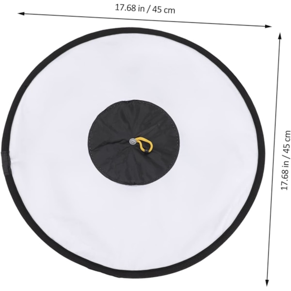 Justerbar Blitsreflektor Softbox Diffuser for Kamerabelysning 45cm