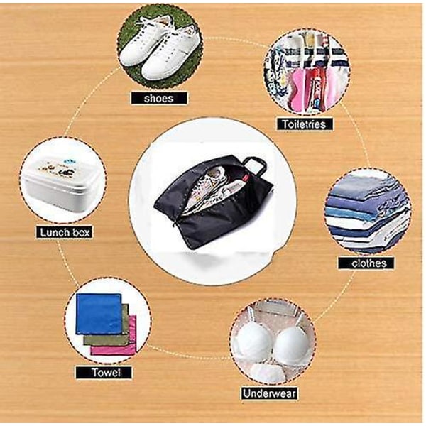 4 Pak Skoposer Vandafvisende Oxford Nylon Organiser Opbevaring