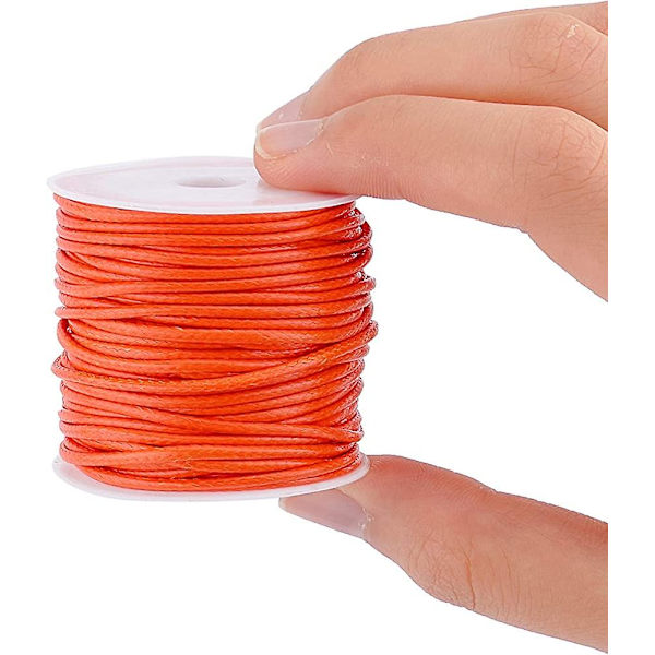 12 Färger 10m/rulle Vaxad Tråd. 1,5 Mm Polyester Snöre Vävd Rep för Armband