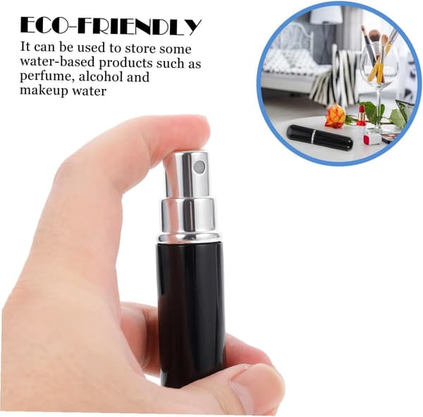 5 st mini parfymflaska spray tomma flaskor för resor och sminkhållare