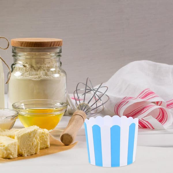 100 stk. store cupcakeforme papir bagekopper varmer jævnt, ikke let at deformere papir bagekopper