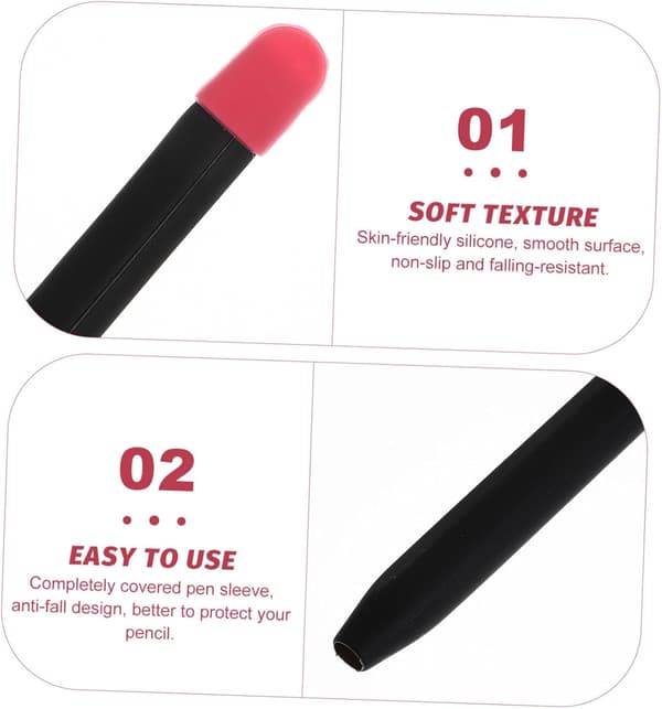1 Sæt Silikone Etui Tablet Touch Sleeve Stylus Holder Elastisk Blyant