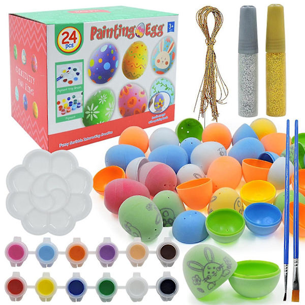Plush Graffiti Egg DIY Flokkerte Eggmaling Påskeegg Gave
