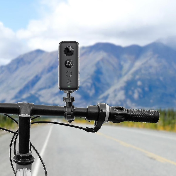 Polkupyörän kiinnityskameran pidike Pyöränpidike 1/4 tuuman sovitin Insta360 One X -urheilukameralle Osmo Mobile 2 3 Kit -sarjaan