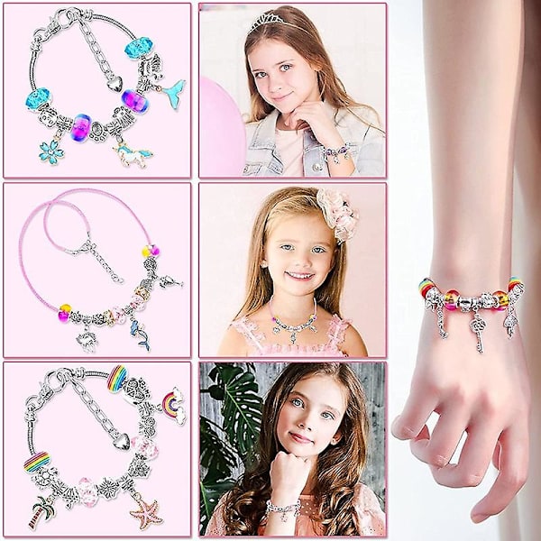 DIY Handgjord Leksak Flickor 6-13 År Gammal Armband Handgjorda Pärlor 162pcs