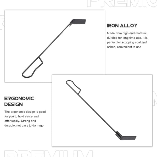Grill Askespade Lett Ergonomisk Design Jernlegering