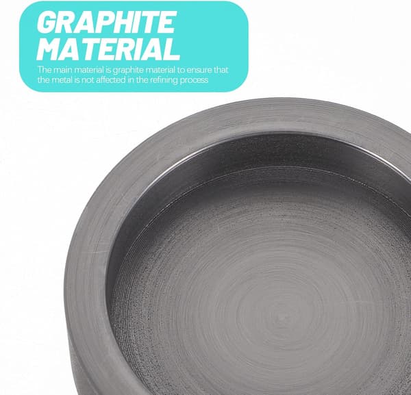 Grafit rund barrform 10 ml smelteform til metalsmelteovn digelværktøj