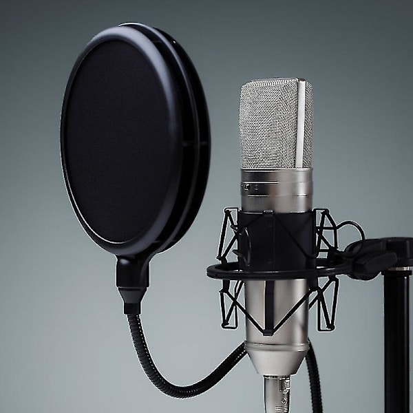 1 Sæt Premium Effektiv Mikrofon Vindskærm Mic Pop Filter til Broadcasting